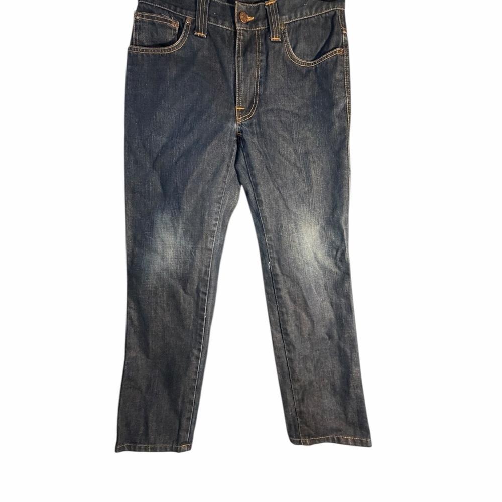 Nudie Jeans Slim Jim 29X30 Dry Broken Twill 100% Cotton (actual 29x27) Crop